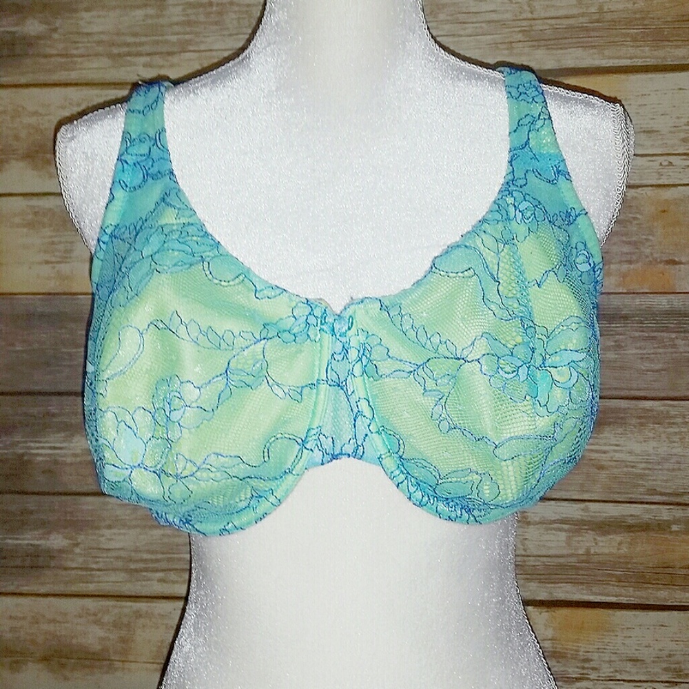 Sexy CACIQUE🌹 Floral Mesh/Lace Overlay Bra